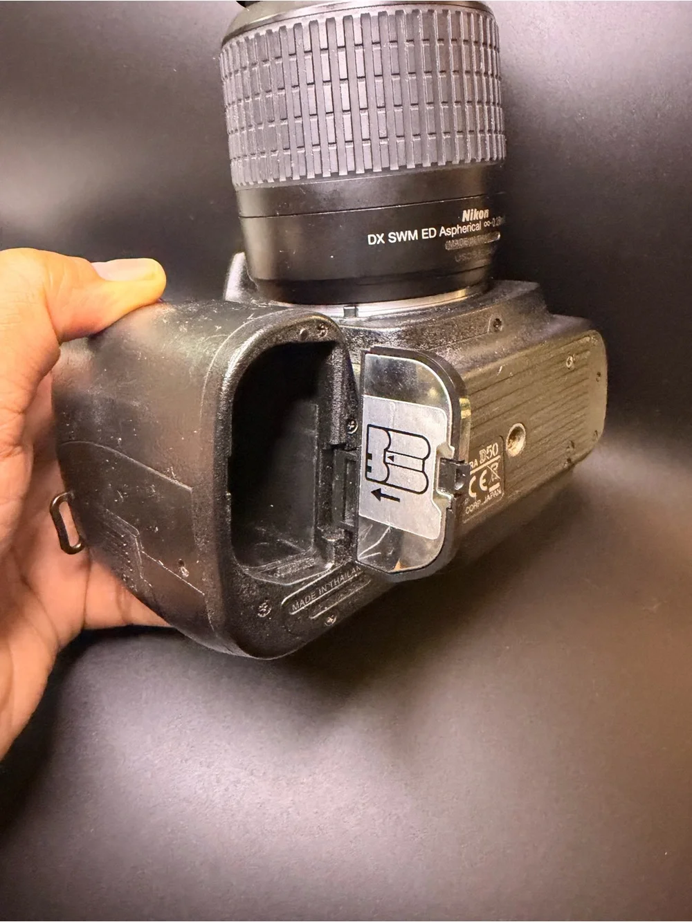 Nikon D50 DSLR Camera + 18-55mm Lens AS-IS Parts Repair